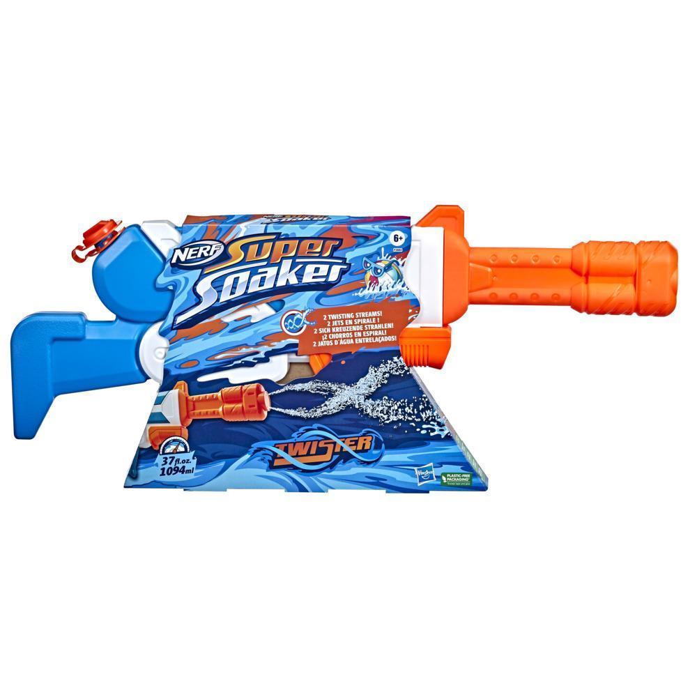 Nerf Super Soaker Twister Water Blaster, 2 Twisting Streams of Water, Pump to Fire, Outdoor Water-Blasting Fun product thumbnail 1