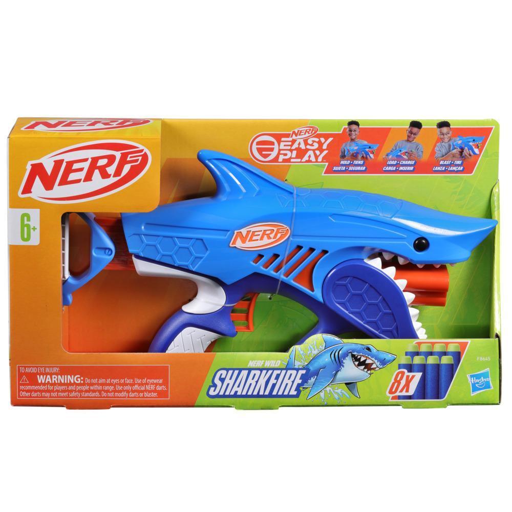 Nerf Junior Wild Sharkfire, Easy Play Dart Blaster, 8 Nerf Elite Darts, Ages 6 & Up product thumbnail 1