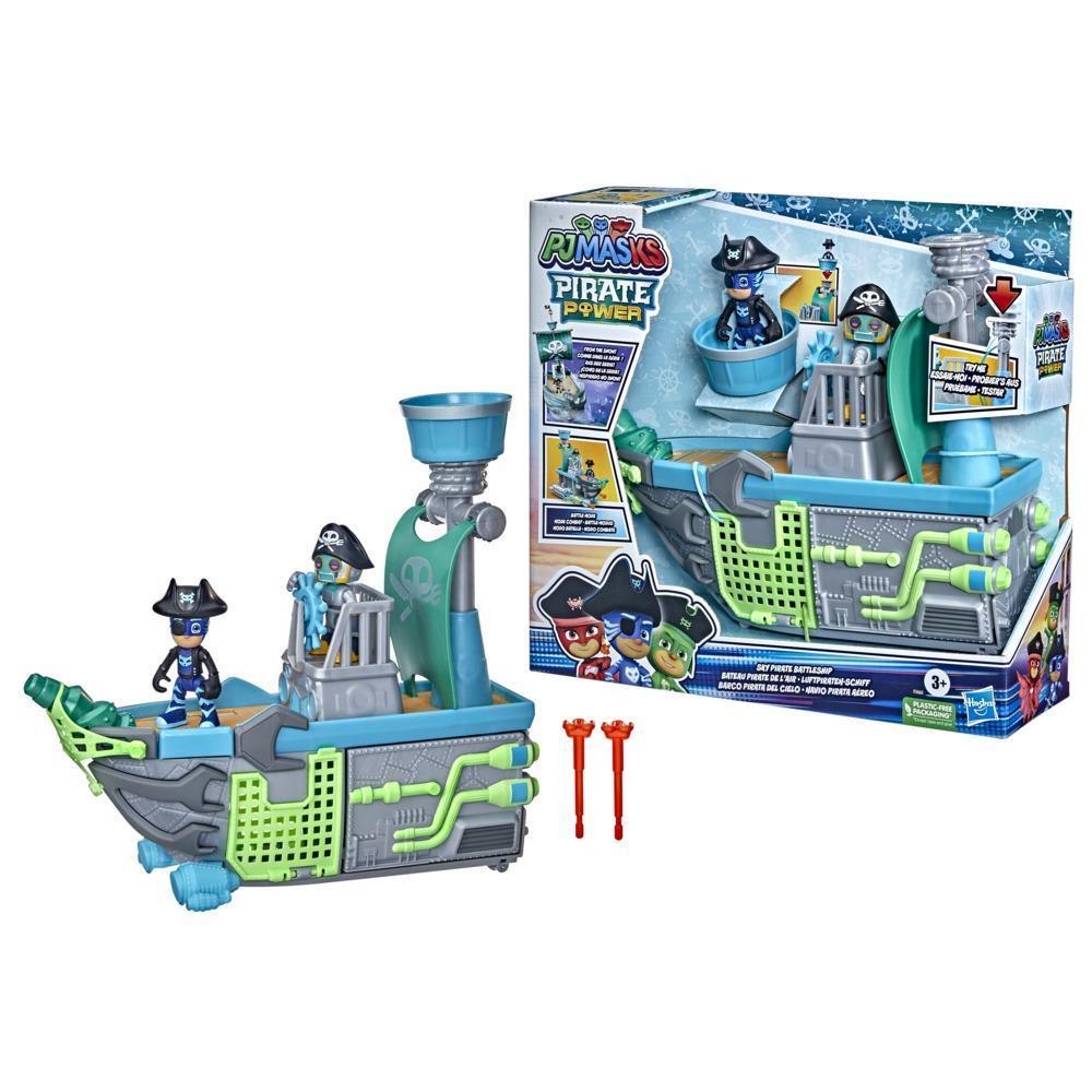 PJ Masks Sky Pirate Battleship Preschool Toy, Vehicle Playset with 2 Action Figures for Kids Ages 3 and Up product thumbnail 1