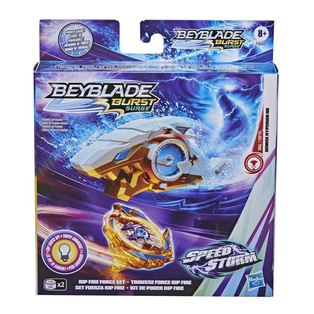 Beyblade Burst Surge Speedstorm Rip Fire Force Set – Light-Up Battling Top and Right/Left-Spin Power Gauge Launcher Toy product thumbnail 1