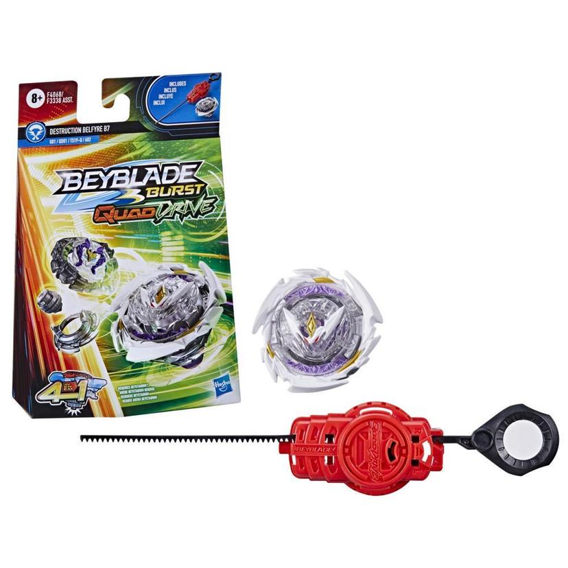 Beyblade Burst QuadDrive Destruction Belfyre B7 Spinning Top Starter Pack -- Battling Game Top Toy with Launcher product image 1