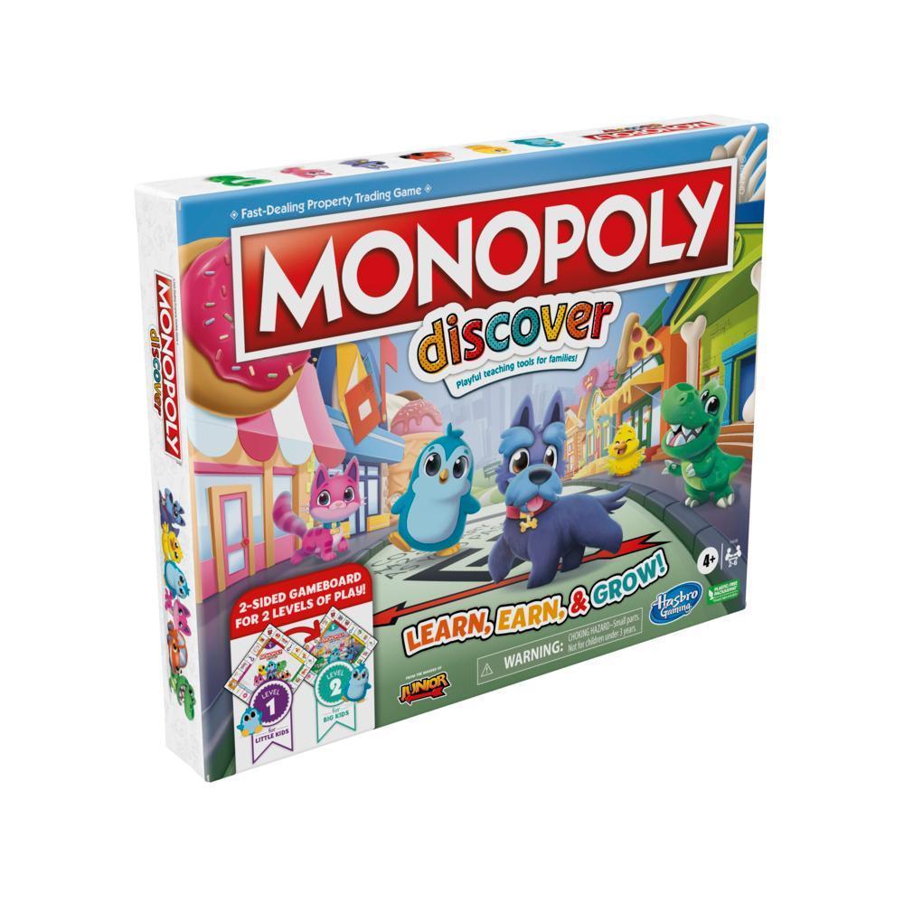 Monopoly Discover Board Game for Kids Ages 4+, 2-Sided Gameboard, Playful Teaching Tools for Families product thumbnail 1