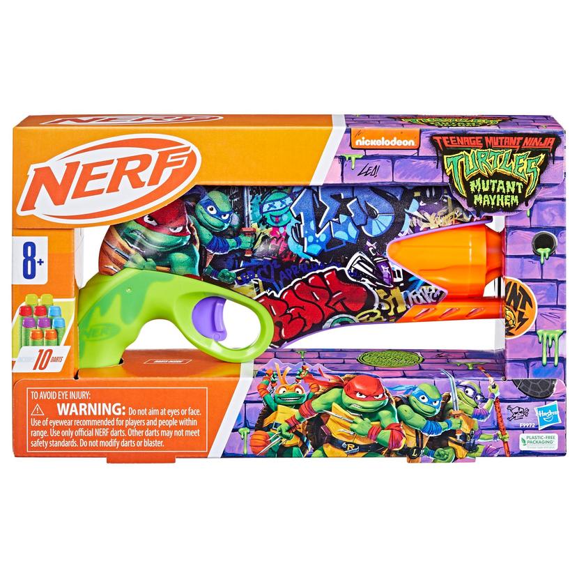 Nerf Teenage Mutant Ninja Turtles Blaster, 10 Nerf Elite Darts, Gifts for 8 Year Old Boys & Girls & Up product image 1