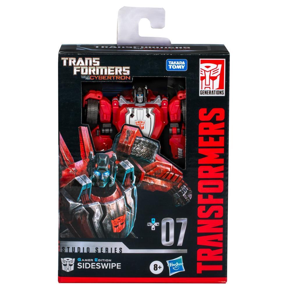 Transformers Studio Series Deluxe Transformers: War for Cybertron 07 Gamer Edition Sideswipe 6.5” Action Figure, 8+ product thumbnail 1