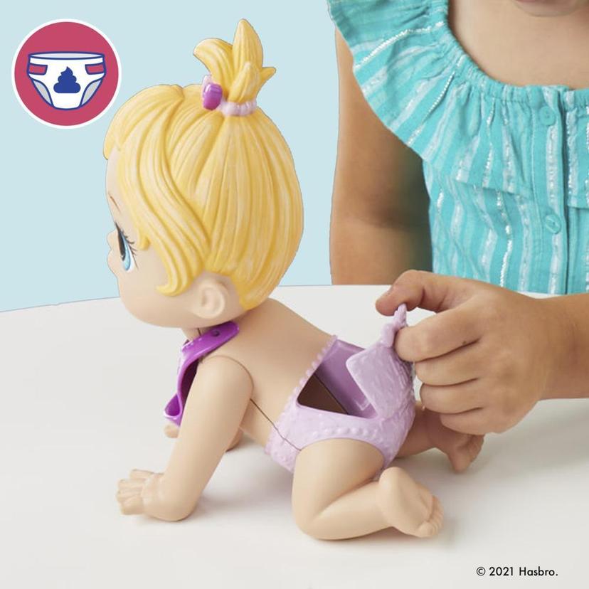 Baby Alive Lil Snacks Doll, Eats and "Poops," 8-inch Baby Doll with Snack Mold, Toy for Kids Ages 3 and Up, Blonde Hair product image 1