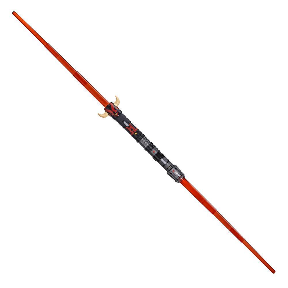 Star Wars Lightsaber Forge Darth Maul Double-Bladed Electronic Red Lightsaber Roleplay Toy, Kids Ages 4 and Up product thumbnail 1