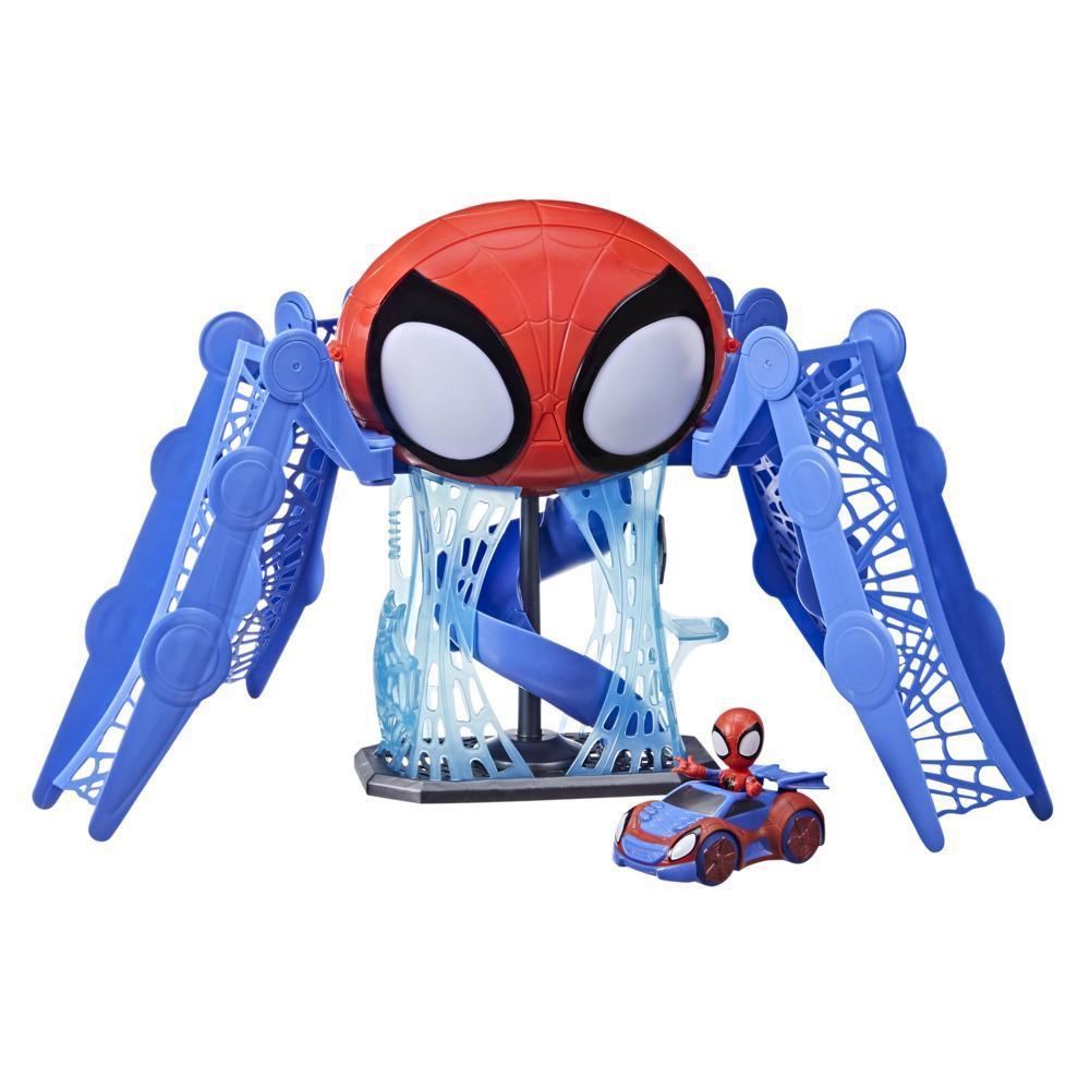 Marvel Spidey and His Amazing Friends Web-Quarters Playset With Lights, Sounds, Spidey and Vehicle, For Kids Ages 3 and Up product thumbnail 1