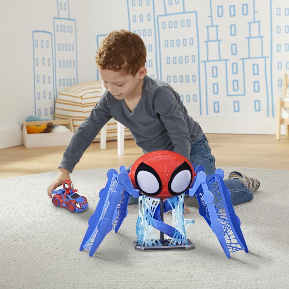 Marvel Spidey and His Amazing Friends Web-Quarters Playset With Lights, Sounds, Spidey and Vehicle, For Kids Ages 3 and Up product thumbnail 1