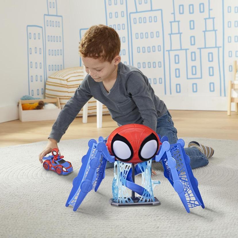 Marvel Spidey and His Amazing Friends Web-Quarters Playset With Lights, Sounds, Spidey and Vehicle, For Kids Ages 3 and Up product image 1