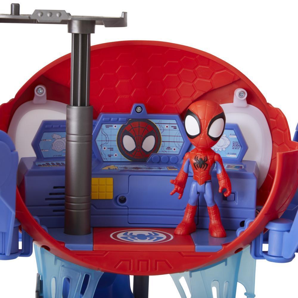 Marvel Spidey and His Amazing Friends Web-Quarters Playset With Lights, Sounds, Spidey and Vehicle, For Kids Ages 3 and Up product thumbnail 1