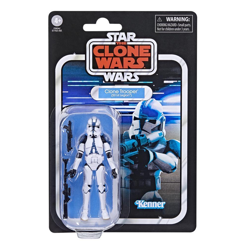 Star Wars The Vintage Collection Clone Trooper (501st Legion) Toy, 3.75-Inch-Scale Star Wars: The Clone Wars Figure, 4 and Up product thumbnail 1