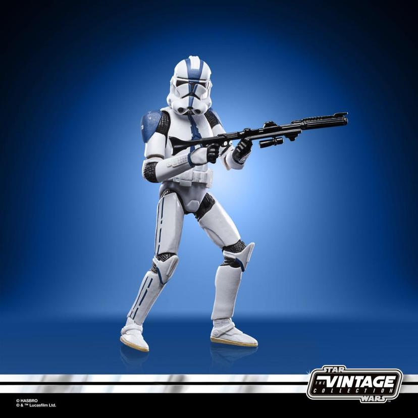 Star Wars The Vintage Collection Clone Trooper (501st Legion) Toy, 3.75-Inch-Scale Star Wars: The Clone Wars Figure, 4 and Up product image 1