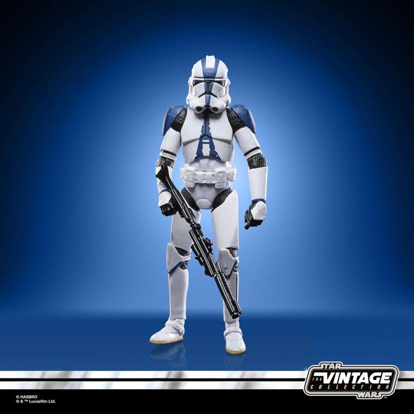 Star Wars The Vintage Collection Clone Trooper (501st Legion) Toy, 3.75-Inch-Scale Star Wars: The Clone Wars Figure, 4 and Up product image 1