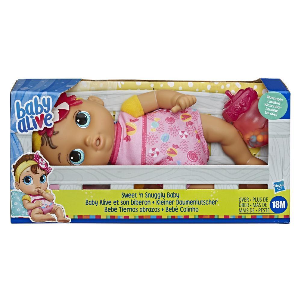 Baby Alive Sweet ‘n Snuggly Baby, Soft-Bodied Washable Doll, Bottle, First Baby Doll Toy for Kids 18 Months Old and Up product thumbnail 1