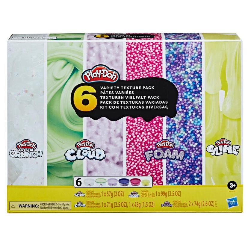 Play-Doh Slime, Crystal Crunch, Super Cloud, and Foam 6 Variety Texture Pack product image 1