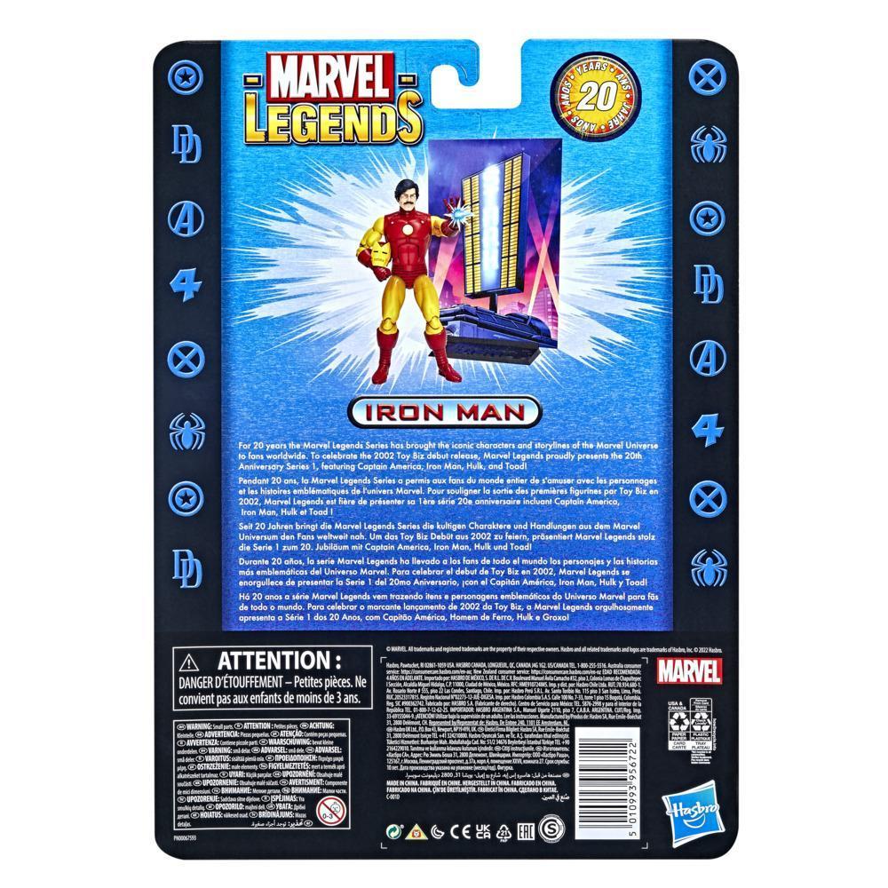 Marvel Legends 20th Anniversary Series 1 Iron Man 6-inch Action Figure Collectible Toy product thumbnail 1