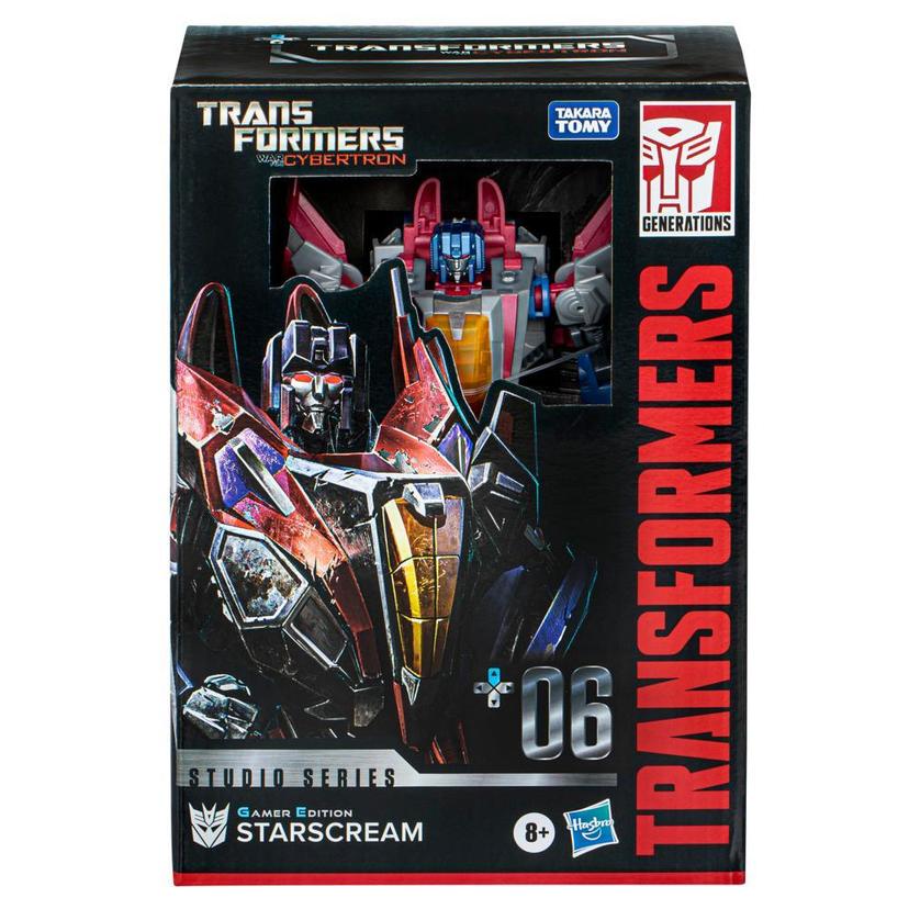 Transformers Studio Series Voyager Transformers: War for Cybertron 06 Gamer Edition Starscream 6.5” Action Figure product image 1