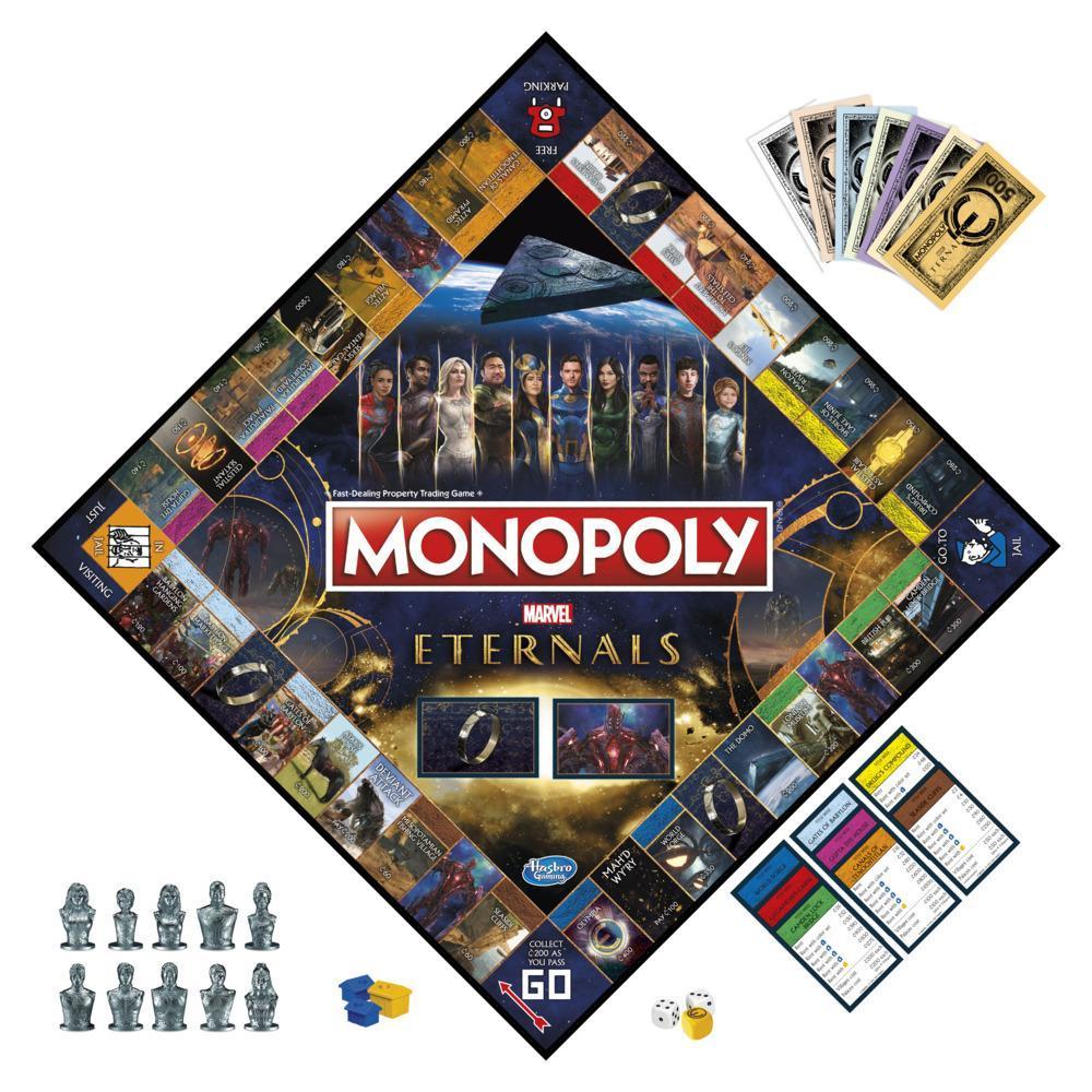Monopoly: Marvel Studios' Eternals Edition Board Game for Marvel Fans, Kids Ages 8 and Up product thumbnail 1