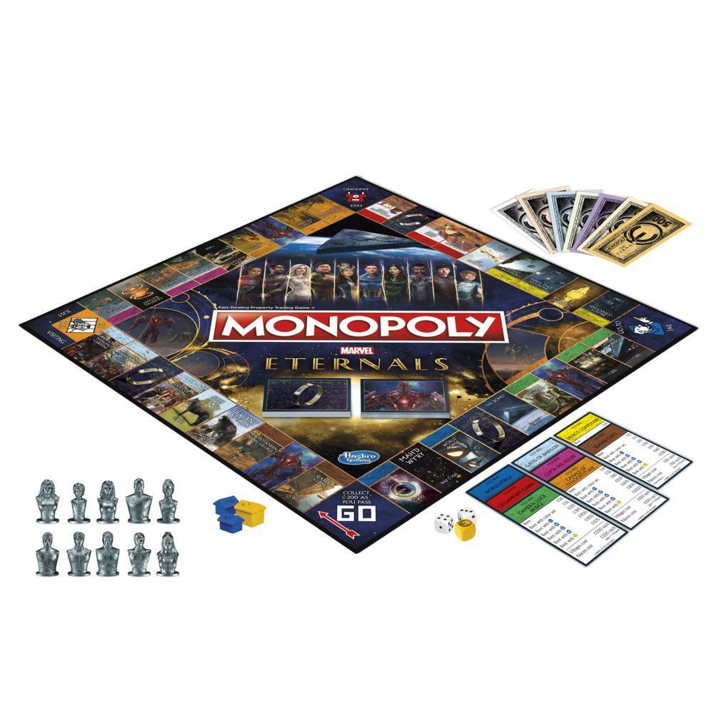 Monopoly: Marvel Studios' Eternals Edition Board Game for Marvel Fans, Kids Ages 8 and Up product thumbnail 1