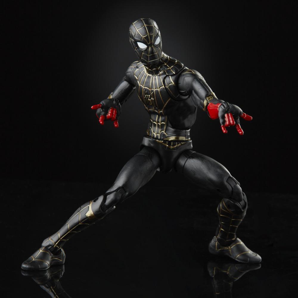 Marvel Legends Series Black & Gold Suit Spider-Man 6-inch Collectible Action Figure Toy, 2 Accessories and 1 Build-A-Figure Part(s) product thumbnail 1