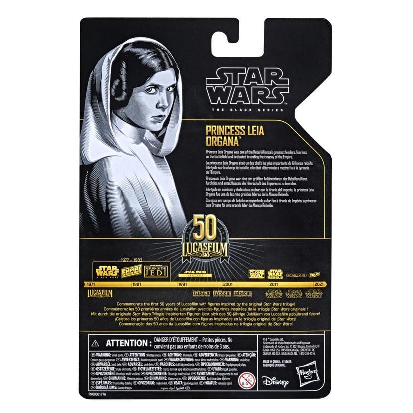 Star Wars The Black Series Archive Princess Leia Organa 6-Inch-Scale Star Wars: A New Hope Lucasfilm 50th Anniversary Toy product image 1