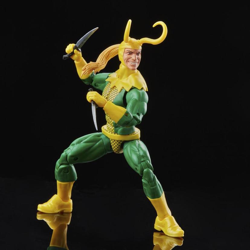 Marvel Legends Series Loki 6-inch Retro Action Figure Toy, 3 Accessories product image 1