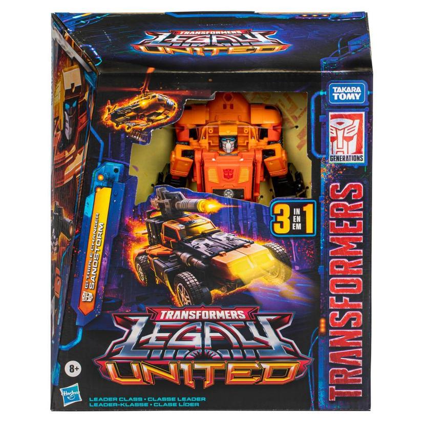 Transformers Legacy United Leader G1 Triple Changer Sandstorm 7.5” Action Figure, 8+ product image 1