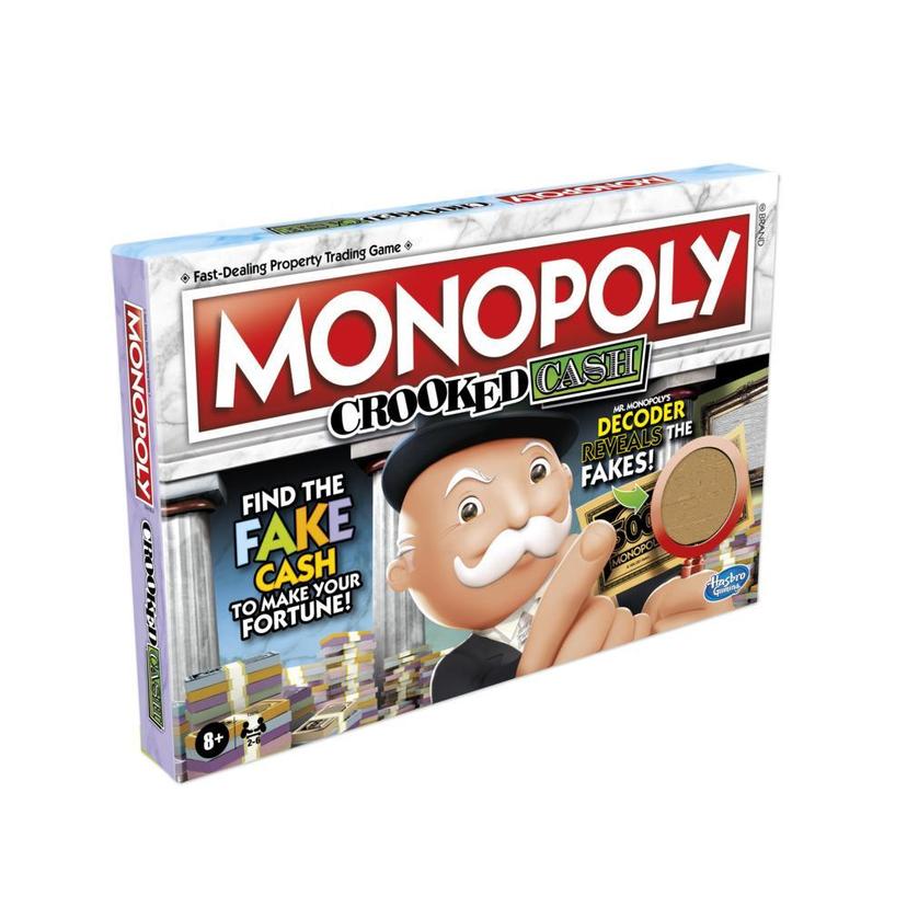 Monopoly Crooked Cash Board Game For Families and Kids Ages 8 and Up, Includes Mr. Monopoly's Decoder product image 1
