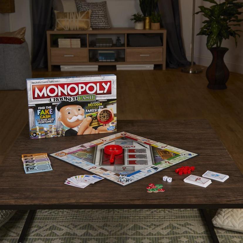 Monopoly Crooked Cash Board Game For Families and Kids Ages 8 and Up, Includes Mr. Monopoly's Decoder product image 1