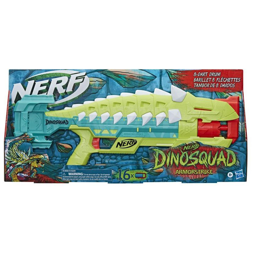  NERF DinoSquad Raptor-Slash Dart Blaster, 6-Dart Rotating Drum,  Slam Fire Action, 6 Official Elite Darts, Velociraptor Dinosaur Design :  Toys & Games