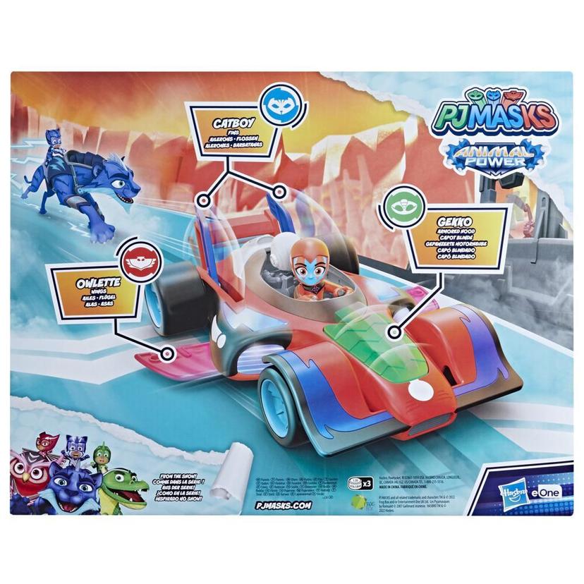 PJ Masks Animal Power Flash Cruiser Preschool Toy, Converting Car with Lights and Sounds, Vehicle Toy for Ages 3 and Up product image 1