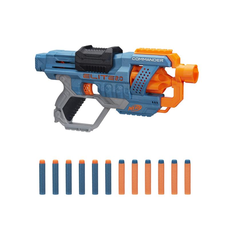 Nerf Elite 2.0 Commander RD-6 Blaster, 12 Official Nerf Darts, 6-Dart Rotating Drum, Built-In Customizing Capabilities product image 1