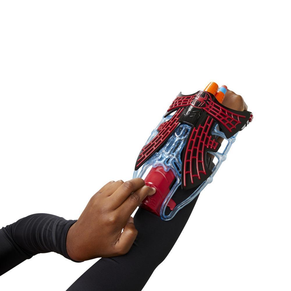 Marvel Spider-Man: Across the Spider-Verse Miles Morales Tri-Shot Blaster, NERF-Powered Toy, 3 Darts, Kids Ages 5 and Up product thumbnail 1