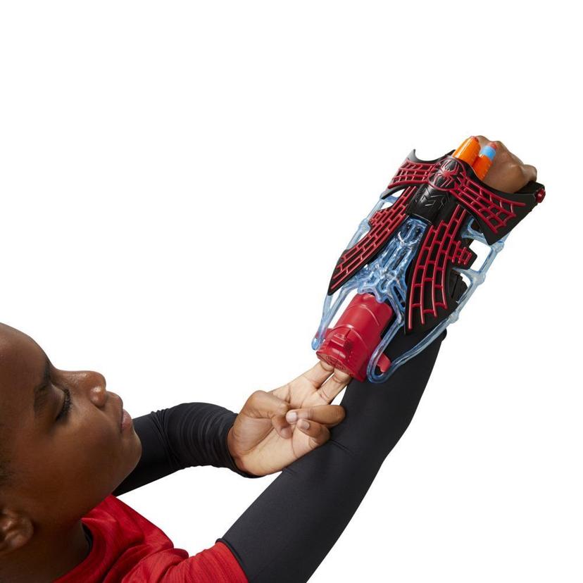 Marvel Spider-Man: Across the Spider-Verse Miles Morales Tri-Shot Blaster, NERF-Powered Toy, 3 Darts, Kids Ages 5 and Up product image 1