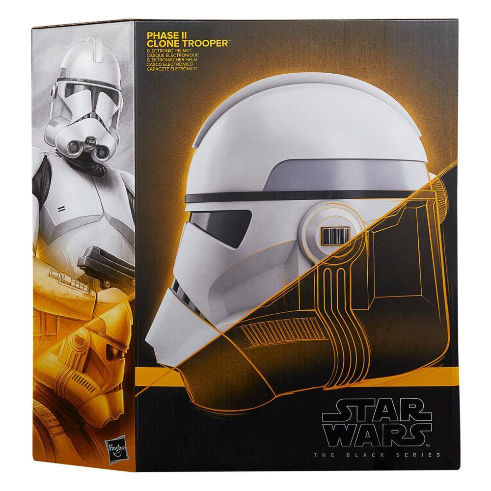 Star Wars The Black Series Phase II Clone Trooper Premium Electronic Helmet, The Clone Wars Collectible, Ages 14 and Up product thumbnail 1