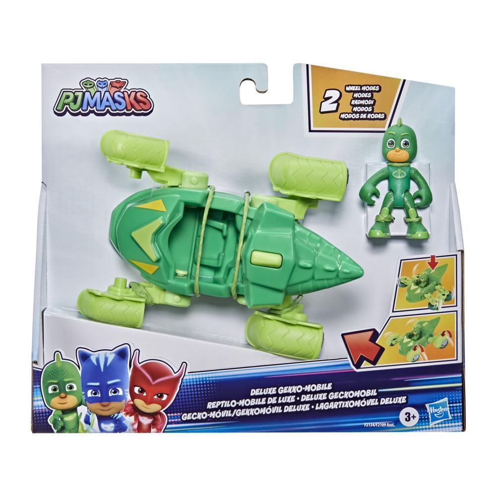 PJ Masks Gekko Deluxe Vehicle Preschool Toy, Gekko-Mobile Car with Gekko Action Figure for Kids Ages 3 and Up product thumbnail 1