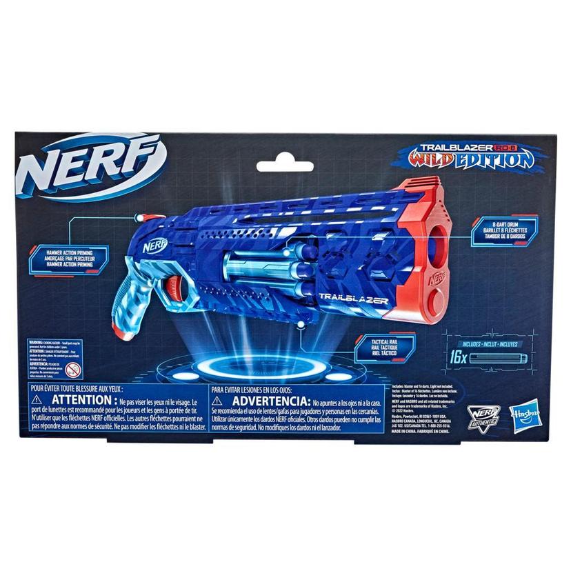 Nerf Elite 2.0 Trailblazer RD-8 Blaster, Wild Edition Color Design, 8-Dart Drum, Hammer Action, 16 Nerf Elite Darts product image 1