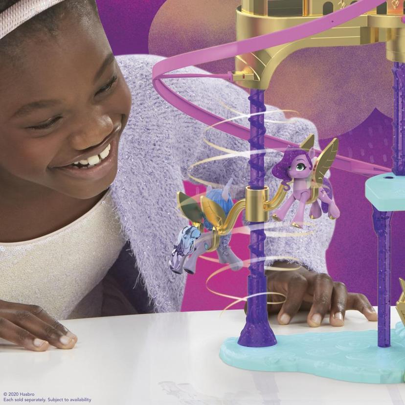 My Little Pony: A New Generation Movie Royal Racing Ziplines - 22-Inch Castle Playset with Ziplines, Princess Petals Toy product image 1