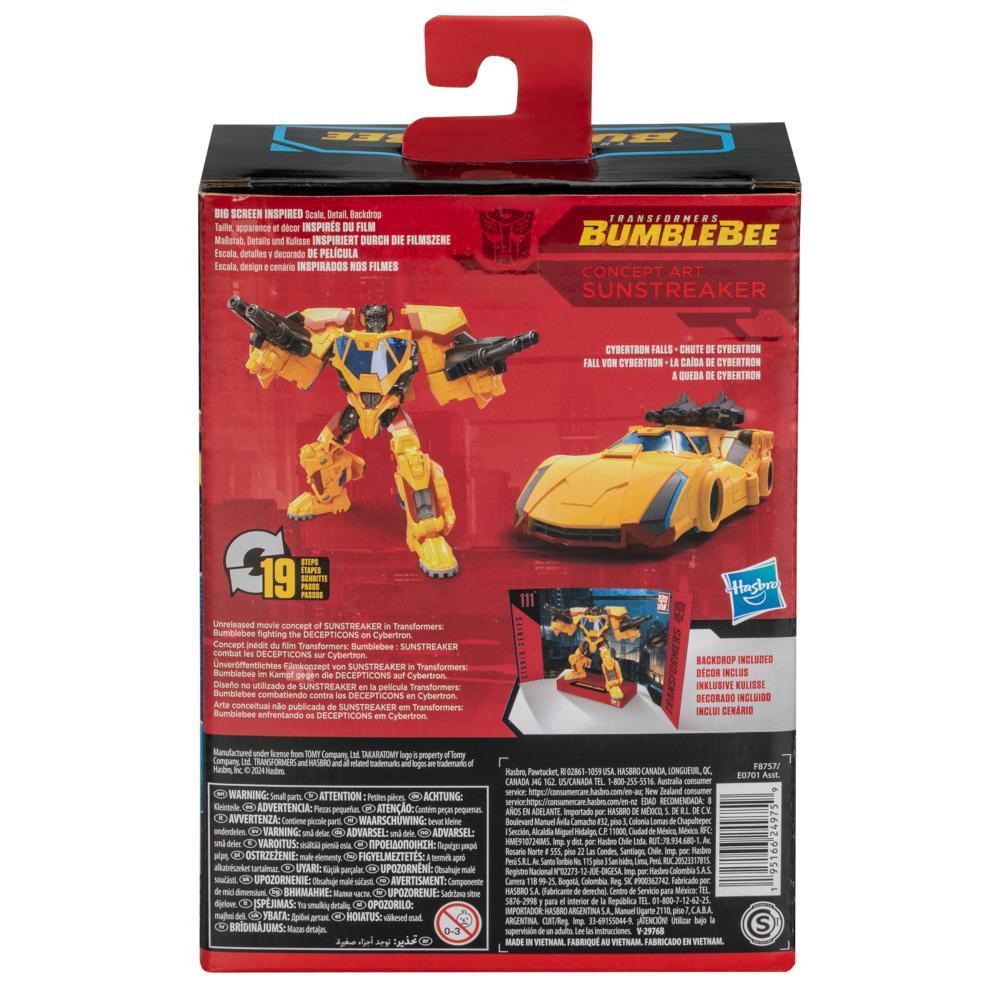 Transformers Studio Series Deluxe Transformers: Bumblebee 111 Concept Art Sunstreaker 4.5” Action Figure, 8+ product thumbnail 1