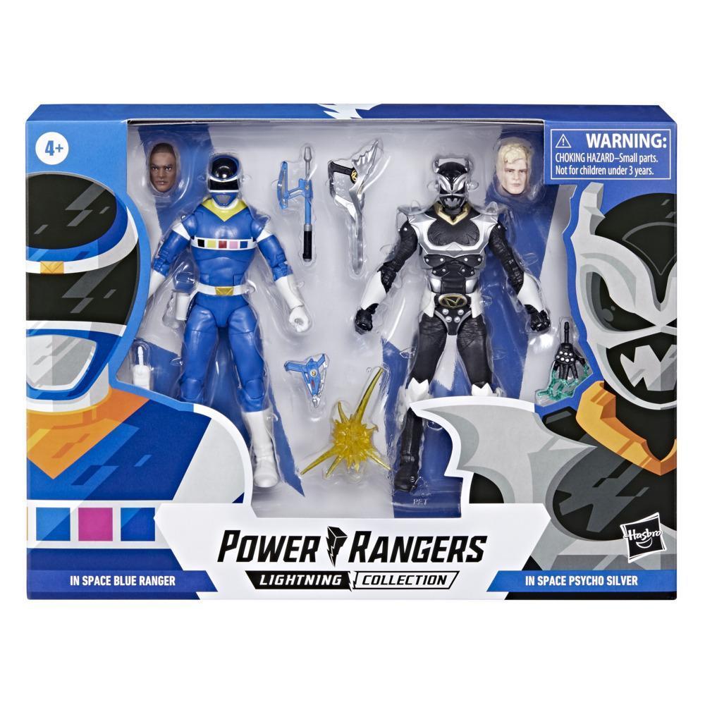 Power Rangers Lightning Collection In Space Blue Ranger Vs. Silver Psycho Ranger 2-Pack 6-Inch Action Figure Toys product thumbnail 1