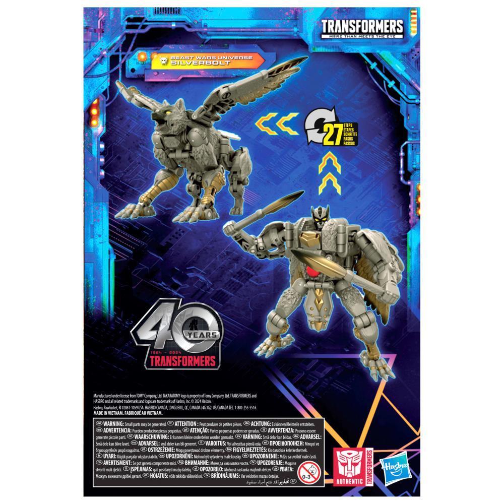 Transformers Legacy United Voyager Beast Wars Universe Silverbolt 7” Action Figure, 8+ product thumbnail 1