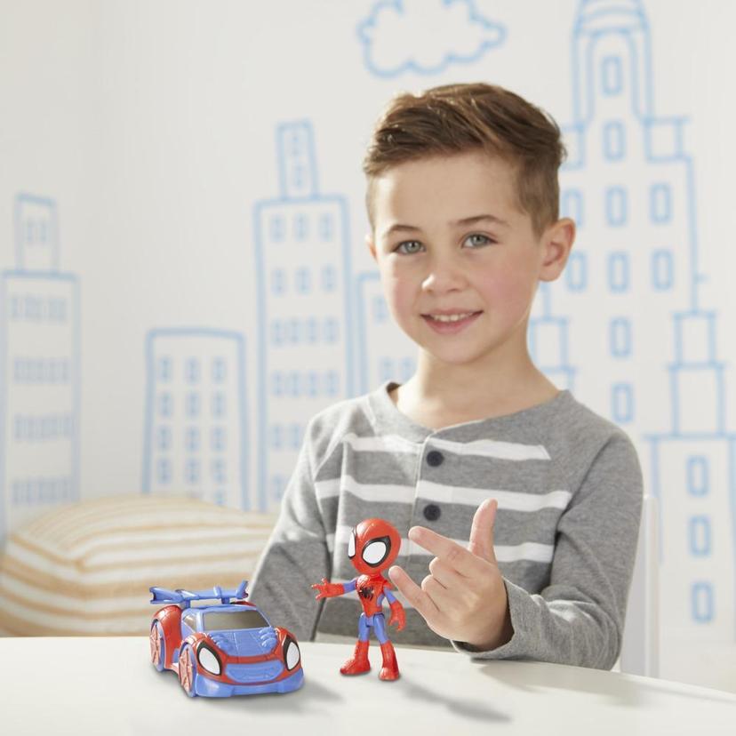 Marvel Spidey and His Amazing Friends Spidey Action Figure And Web-Crawler Vehicle, For Kids Ages 3 And Up product image 1