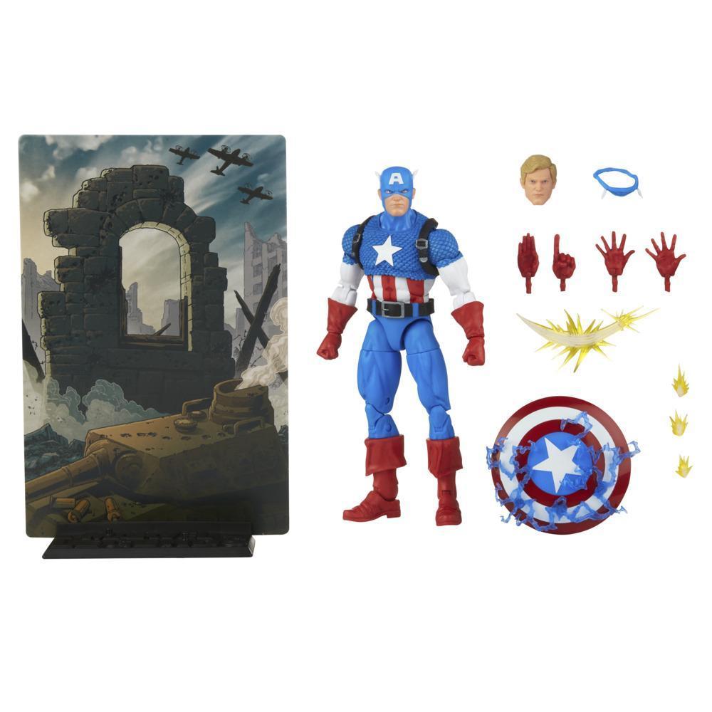 Marvel Legends 20th Anniversary Series 1 Captain America 6-inch Action Figure Collectible Toy product thumbnail 1