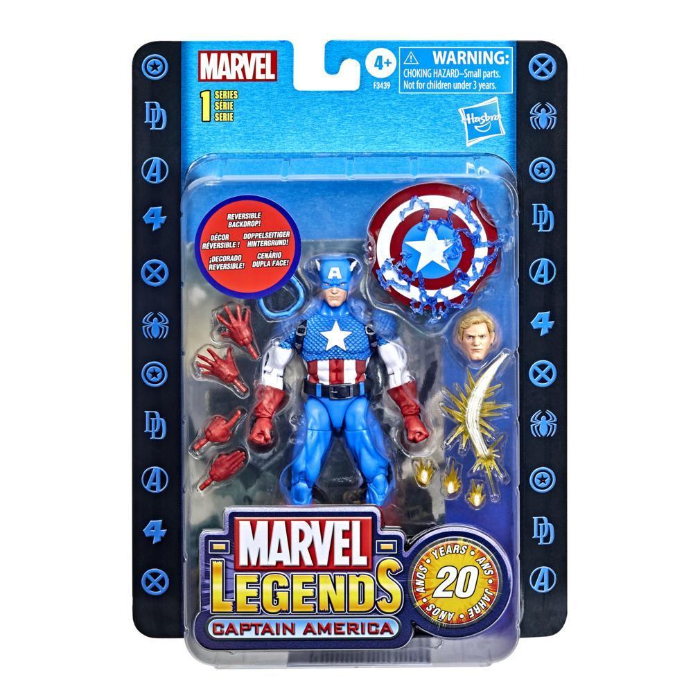 Marvel Legends 20th Anniversary Series 1 Captain America 6-inch Action Figure Collectible Toy product thumbnail 1