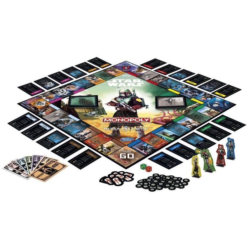 Monopoly: Star Wars Boba Fett Edition Board Game for Kids Ages 8 and Up, product image 1