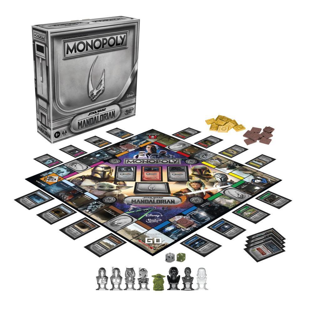 Monopoly: Star Wars The Mandalorian Edition Board Game, Inspired by Season 2, Protect Grogu From Imperial Enemies product thumbnail 1