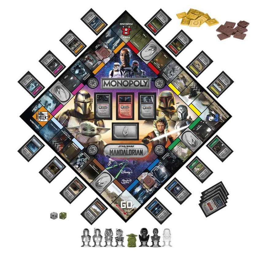 Monopoly: Star Wars The Mandalorian Edition Board Game, Inspired by Season 2, Protect Grogu From Imperial Enemies product image 1