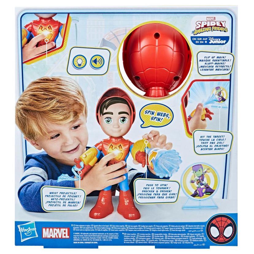 Marvel Spidey and His Amazing Friends Electronic Suit Up Spidey Action Figure, Spider-Man Toys product image 1