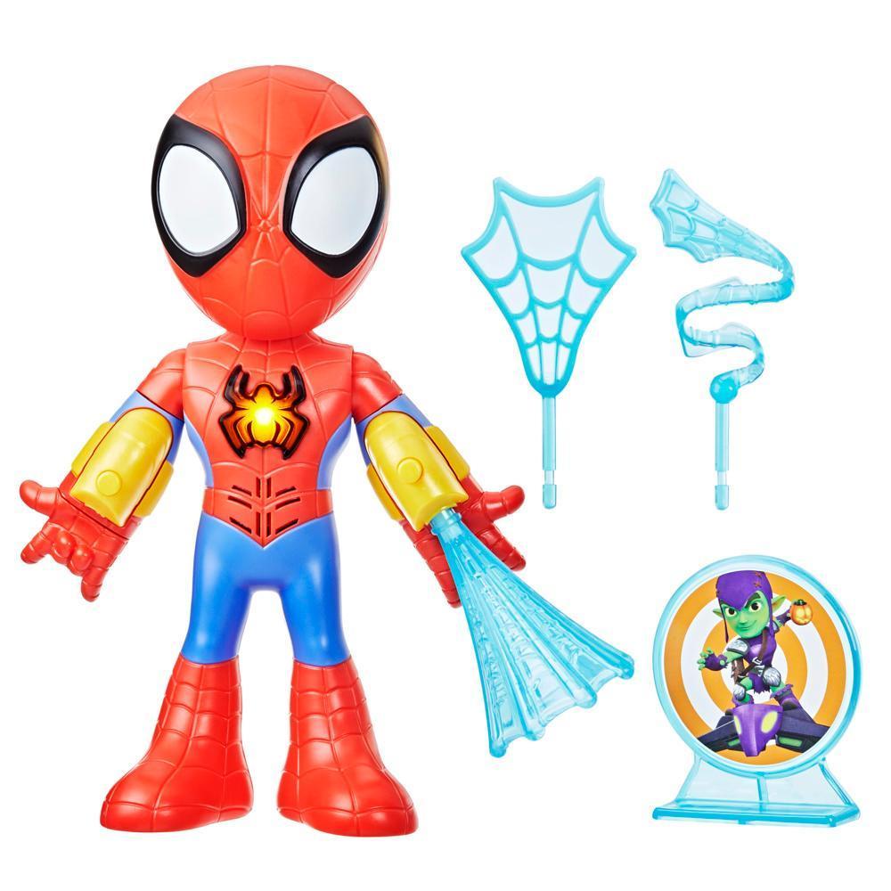 Marvel Spidey and His Amazing Friends Electronic Suit Up Spidey Action Figure, Spider-Man Toys product thumbnail 1