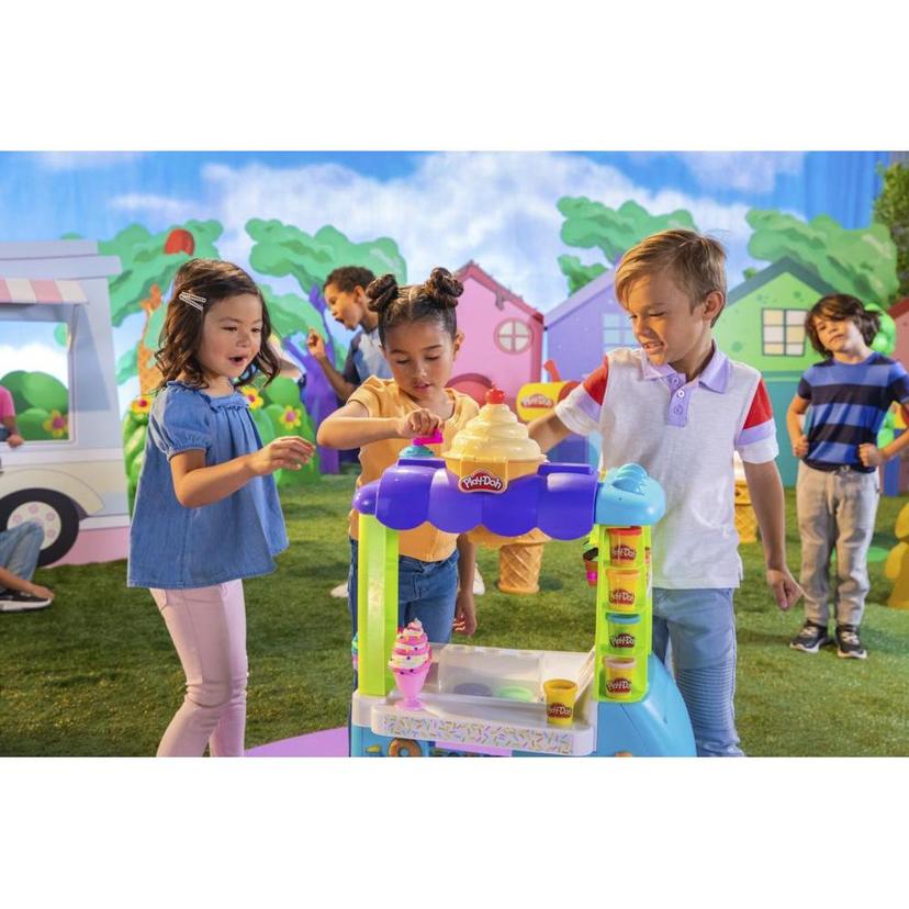 Play-Doh Kitchen Creations Ultimate Ice Cream Truck Playset with 27 Accessories, 12 Cans, Realistic Sounds product image 1